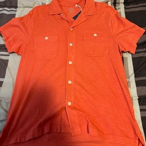 ***BRAND NEW***  J. Crew garment dyed short sleeve button up shirt. Peach color